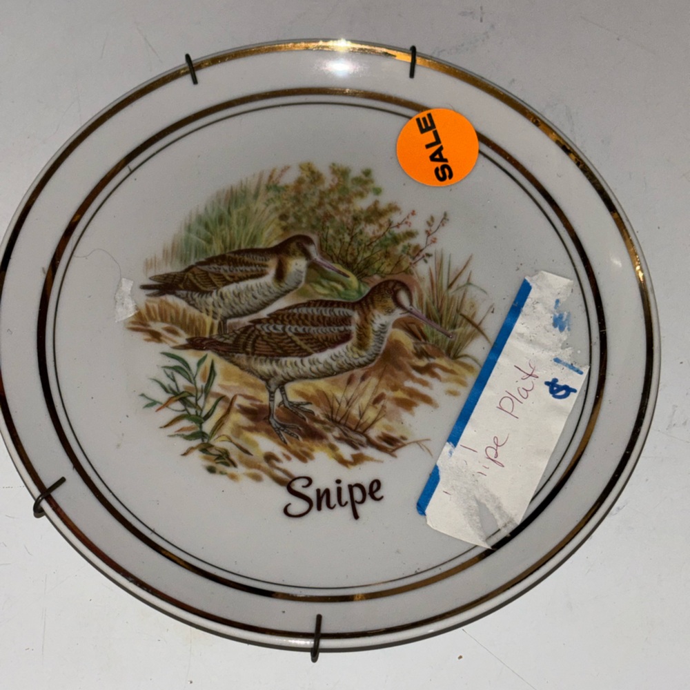 Vintage 70s Snipe Decorative Plate - Picture 1 of 2